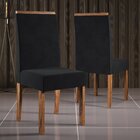 Kit 2 Cadeiras Julia Nogal/preto