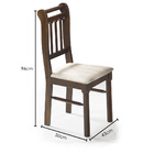 Kit 2 Cadeiras Kingston Com Assento Estofado - Acabamento Ver