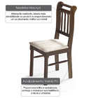 Kit 2 Cadeiras Kingston Com Assento Estofado - Acabamento Ver