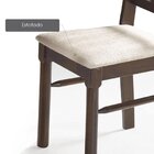 Kit 2 Cadeiras Kingston Com Assento Estofado Casatema Madeira