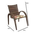 Kit 2 Cadeiras Laura 1 Lugar Argila