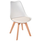 Kit 2 Cadeiras Leda Saarinen Wood Branco