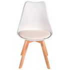 Kit 2 Cadeiras Leda Saarinen Wood Branco