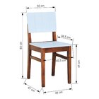 Kit 2 Cadeiras Linhas Estrutura Madeira Maciça Assento E Enco