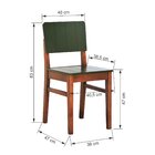 Kit 2 Cadeiras Linhas Estrutura Madeira Maciça Assento E Enco