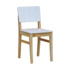 Kit 2 Cadeiras Linhas Estrutura Madeira Maciça Assento E Enco