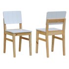 Kit 2 Cadeiras Linhas Estrutura Madeira Maciça Assento E Enco