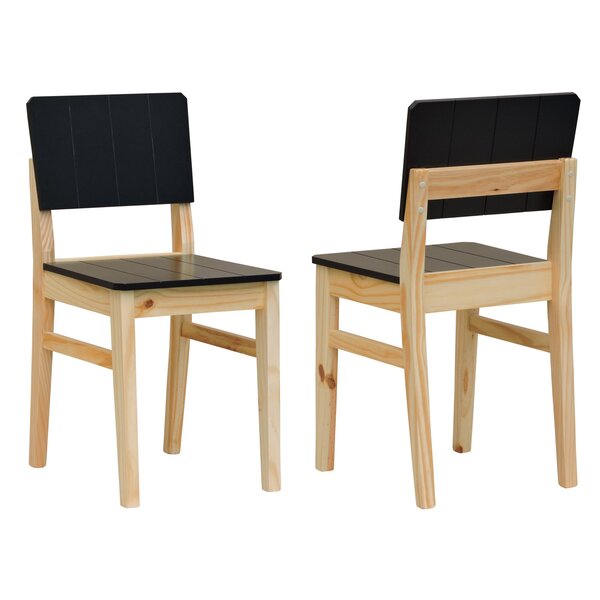 Kit 2 Cadeiras Linhas Estrutura Madeira Maciça Assento E Enco