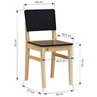 Kit 2 Cadeiras Linhas Estrutura Madeira Maciça Assento E Enco