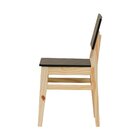 Kit 2 Cadeiras Linhas Estrutura Madeira Maciça Assento E Enco