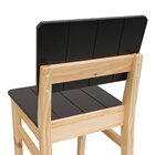 Kit 2 Cadeiras Linhas Estrutura Madeira Maciça Assento E Enco