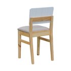 Kit 2 Cadeiras Linhas Estrutura Madeira Maciça Assento Estofa