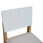 Kit 2 Cadeiras Linhas Estrutura Madeira Maciça Assento Estofa