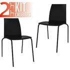Kit 2 Cadeiras Loft Preto
