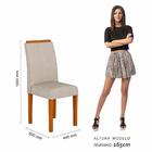 Kit 2 Cadeiras Londres Wood Mesa De Jantar Cina/beg - Móveis