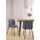 Kit 2 Cadeiras Love Cabecasa Madeiraoriginals Preto/chumbo