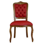 Kit 2 Cadeiras Luiz Xv Entalhada Madeira Maciça E Courino Ver