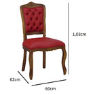 Kit 2 Cadeiras Luiz Xv Entalhada Madeira Maciça E Courino Ver