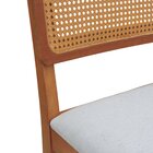 Kit 2 Cadeiras Lyon Assento Estofado Encosto Telinha - Amêndo