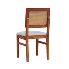 Kit 2 Cadeiras Lyon Assento Estofado Encosto Telinha - Amêndo