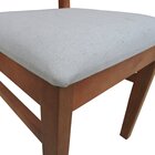 Kit 2 Cadeiras Lyon Assento Estofado Encosto Telinha - Amêndo