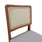 Kit 2 Cadeiras Lyon Assento Estofado Encosto Telinha - Amêndo