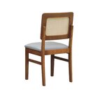 Kit 2 Cadeiras Lyon Assento Estofado Encosto Telinha - Amêndo