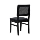 Kit 2 Cadeiras Lyon Madeira Maciça Encosto Telinha Assento Es