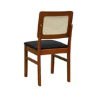 Kit 2 Cadeiras Lyon Madeira Maciça Encosto Telinha Assento Es