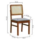 Kit 2 Cadeiras Lyon Madeira Maciça Encosto Telinha Assento Es