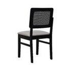 Kit 2 Cadeiras Lyon Madeira Maciça Encosto Telinha Assento Es