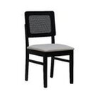 Kit 2 Cadeiras Lyon Madeira Maciça Encosto Telinha Assento Es