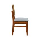 Kit 2 Cadeiras Lyon Madeira Maciça Encosto Telinha Assento Es