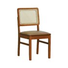 Kit 2 Cadeiras Lyon Madeira Maciça Encosto Telinha Assento Es