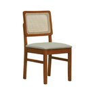 Kit 2 Cadeiras Lyon Madeira Maciça Encosto Telinha Assento Es