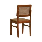Kit 2 Cadeiras Lyon Madeira Maciça Encosto Telinha Assento Es