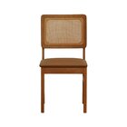 Kit 2 Cadeiras Lyon Madeira Maciça Encosto Telinha Assento Es