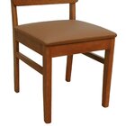 Kit 2 Cadeiras Lyon Madeira Maciça Encosto Telinha Assento Es