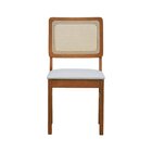 Kit 2 Cadeiras Lyon Madeira Maciça Encosto Telinha Assento Es