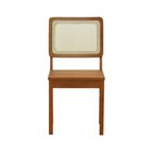 Kit 2 Cadeiras Lyon Madeira Maciça Encosto Telinha Assento Ri