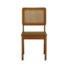 Kit 2 Cadeiras Lyon Madeira Maciça Encosto Telinha Assento Ri