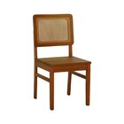 Kit 2 Cadeiras Lyon Madeira Maciça Encosto Telinha Assento Ri