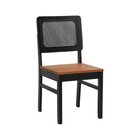 Kit 2 Cadeiras Lyon Madeira Maciça Encosto Telinha Assento Ri