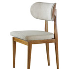 Kit 2 Cadeiras Maciça Encosto Curvada Organick Sala Nobre