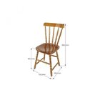 Kit 2 Cadeiras Madeira Maciça Assento Escavado Mel