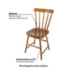 Kit 2 Cadeiras Madeira Maciça Assento Escavado Mel