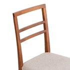 Kit 2 Cadeiras Madeira Maciça Assento Estofado Zuzu Garapa