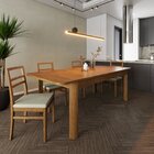 Kit 2 Cadeiras Madeira Maciça Assento Estofado Zuzu Garapa