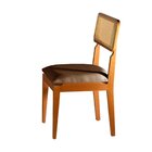 Kit 2 Cadeiras Madeira Maciça Canadá Linho Marrom