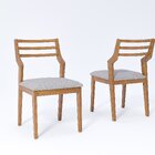 Kit 2 Cadeiras Madeira Maciça Damasco Para Sala De Jantar Mad